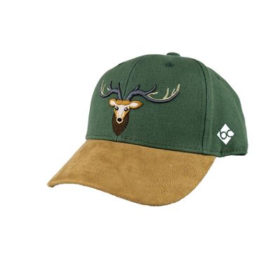 Bavarian CAPS Snapback Cap Waldhirsch Curved dunkelgrün