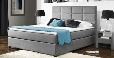 Continental Boxspring Bett Betten Polster Hoch Doppel Leder Textil Bett Neu M101