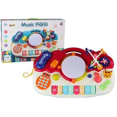 Orgel, Klavier, pädagogische Musik, Trommelklänge, leicht