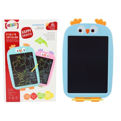 Zeichenbrett, Grafiktablett, Vogel, blauer Stift