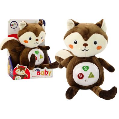 Plüsch-Eichhörnchen, interaktive, lehrreiche Schläfer-Kuschelmelodien