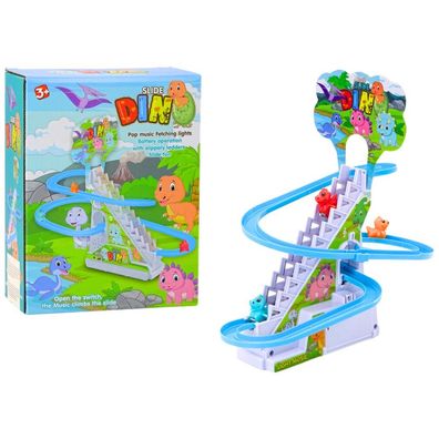 Schienenrutsche für Dinosaurier-Treppenlichtgeräusche