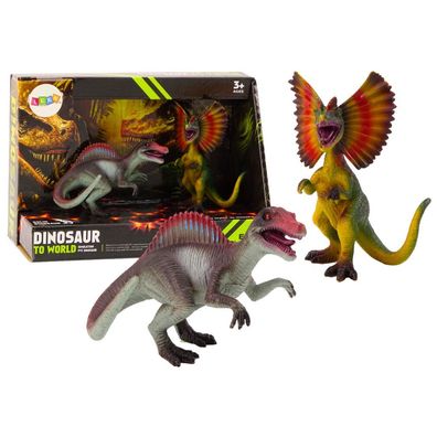 Dinosaurierfiguren Spinosaurus Dilophosaurus Set 2 Stück