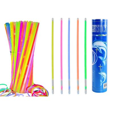 Fluoreszierende Stirnbänder, 100 Stück, viele Farben, die im Dunkeln leuchten