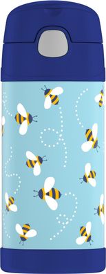 Thermos Funtainer STRAW BOTTLE 0,35 l Trinkflasche – Vorteilsset mit Reinigungsbür