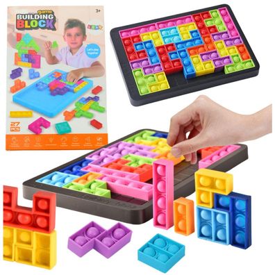 Tetris Pop-It Puzzlespiel 3in1 Sensory Colorful 27 Teile