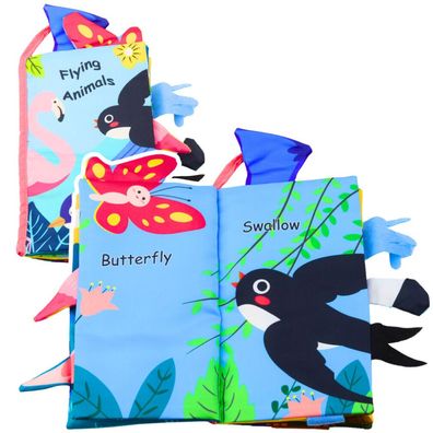 Weiches Sensorikbuch Vögel Rascheln Quietschen Bunt