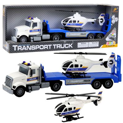 Polizeitransporter-LKW-Hubschrauber-Lichter und -Sounds-Set