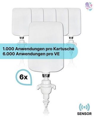 Cosmos Sensor Desinfektionsmittel 6.000 Anwendungen, 6 x 1 Liter, inkl. Pumpe, RKI- V