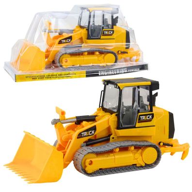 Raupen-Bulldozer-Baufahrzeug, beweglicher Eimer, gelb