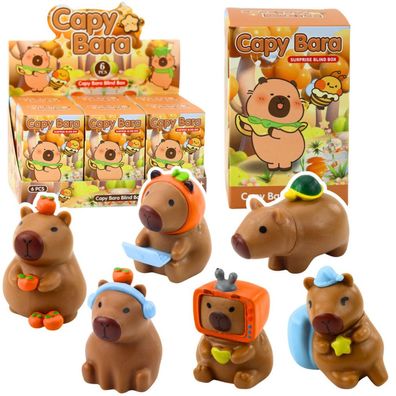 Überraschungs-Capybara-Figur, Spielzeug-Blindbox-Mix