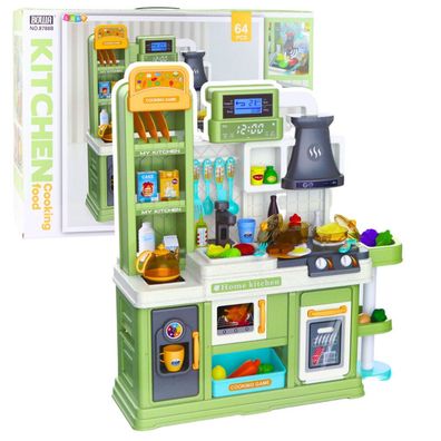 Kinderküche Wasserkreislauf Lebensmittel Farbwechsel Dampf Grün 64 Stück