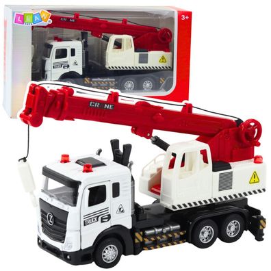 LKW mit Kran, Metallkabine, verstellbarem Ausleger, Licht- und Soundanlage