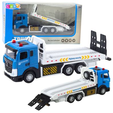 Transport-LKW, Abschleppwagen, bewegliche Plattform, Lichter, Geräusche