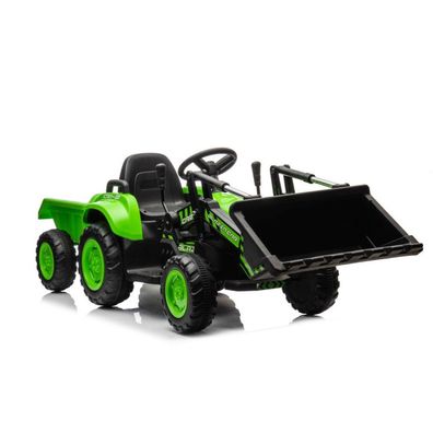 Rechargeable tractor with bucket BW-X002A Green