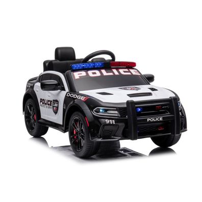 65279; attery-powered car Dodge Charger Police White and Black