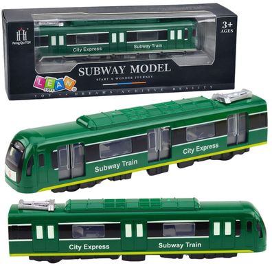 Metro Train City Express Türen öffnen Lichter Geräusche Grün