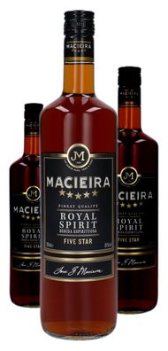 3 x Macieira Five Star Royal Brandy 1 Liter