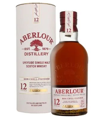 Aberlour 12 Jahre Non Chill Filtered Single Malt Whisky (48 % Vol., 0,7 Liter)