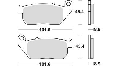 TRW Bremsbelag "MCB 753" Satz Typ PC, Organi