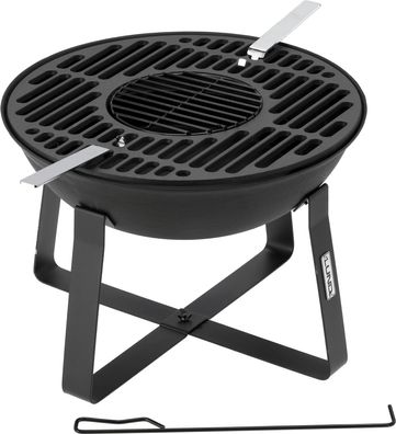 Feuerstelle mit Grillfunktion, Ø 50 cm, Gusseisern