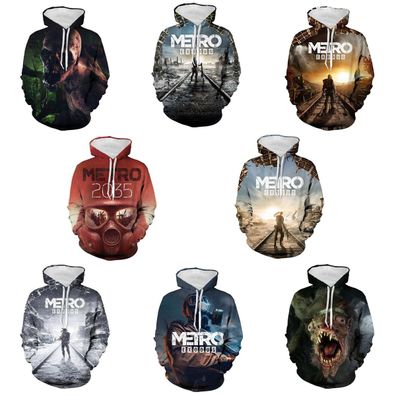 Cosplay Metro Exodus Artem 3D Hoodies Erwachsene Sweatshirt Mantel Jacke Kostume