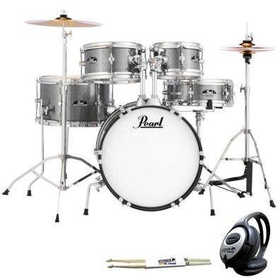 Pearl Roadshow RSJ465C-C708 Junior Schlagzeug mit Kopfhörer und Sticks