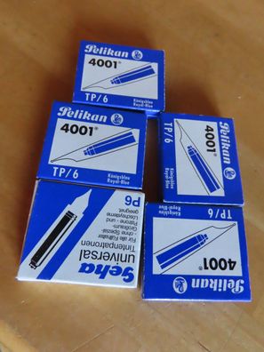 Patronen Tintenpatronen für Füllfederhalter Pelikan Königsblau 4001 ca.30St