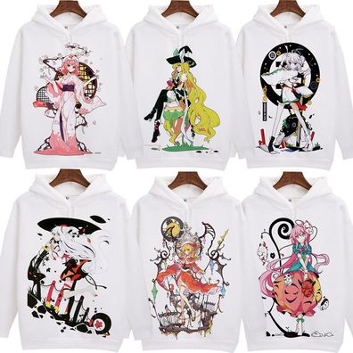 Cosplay Touhou Projekt 3D Hoodies Adult Dunne Sweatshirts Jacken Mantel Kostume