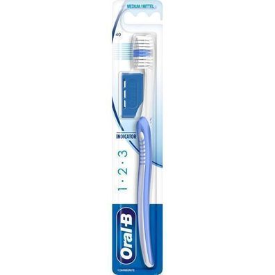 Oral-B 1 2 3 Travel Cap Mittelzahnbürste