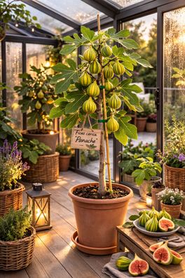 Feige Panache 70 -100 cm Feigenbaum Ficus carica Helle Feige Stamm
