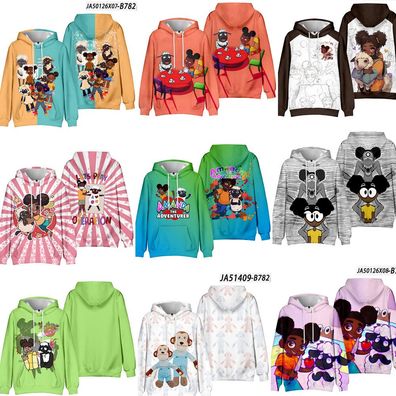 Cosplay Amanda die Abenteurerin 3D Hoodies Adult Kinder Sweatshirts Jacke Mantel