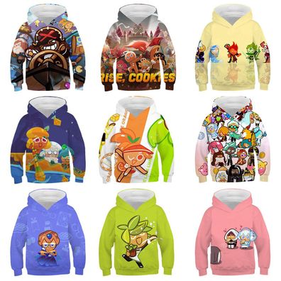Cosplay Cookie Run Kingdom 3D Hoodies Adult Kids Thin Sweatshirts Jacke Mantel