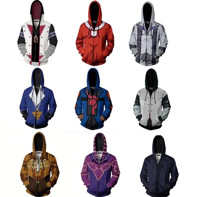 Yugioh Duel Monsters 3D Hoodies Cosplay Dark Magician Sweatshirts Jackets Mantels