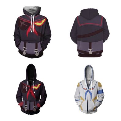 KILL la KILL 3D Hoodies Cosplay Matoi Ryuuko Kiryuuin Satsuki Sweatshirts Jacke