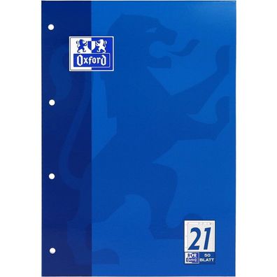 50 OXFORD Arbeitsblock DIN A4 liniert Lineatur 21