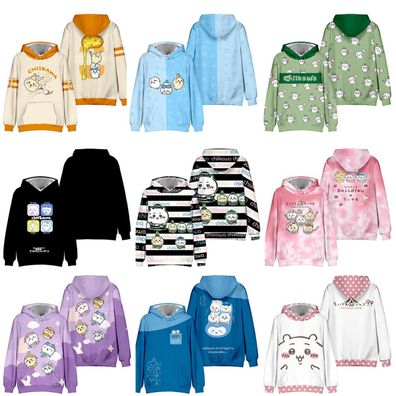 Cosplay Chiikawa Usagi Hachiware 3D Hoodie Erwachsene Kinder Sweatshirt Jacke