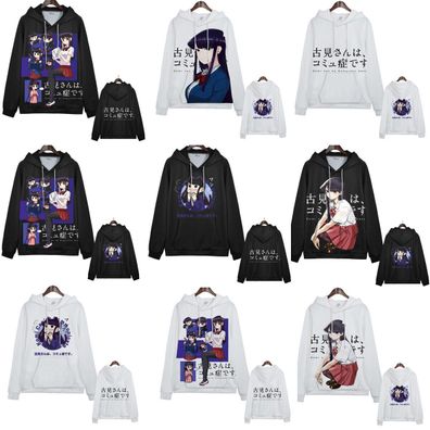 Cosplay Komi Cant Communicate 3D Hoodies Pullover Sweatshirt Jacke Mantel Kostum