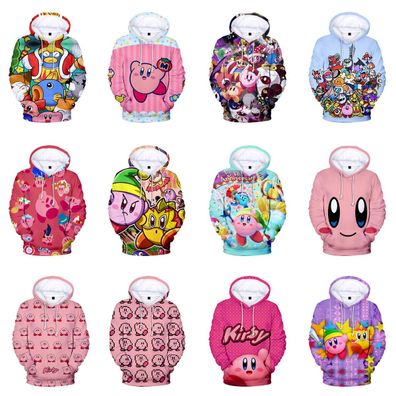 Cosplay Kirby und das vergessene Land 3D Hoodies Erwachsene Sweatshirts Mantel