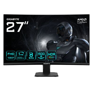 Gigabyte GS27FCA 68,6cm 27Zoll VA Monitor 1920x1080 200Hz 250cd/m2