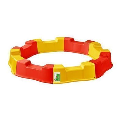 PAFEN Sandkasten Kunststoff Ø 160 Sandbox Rund Sandkiste Outdoor Gelb/ Rot