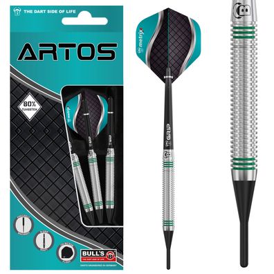BULL'S Artos AR1 Softdart, Mint 80% Tungsten / 1 Satz / 22 Gr