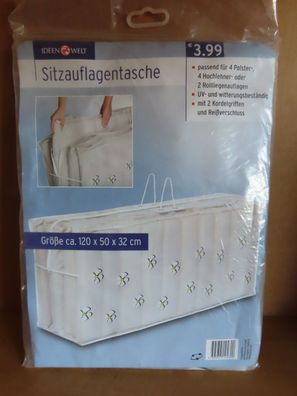 Aufbewahrungstasche mit Reißverschluß Sitzauflagentasche ca. 120x50x32cm