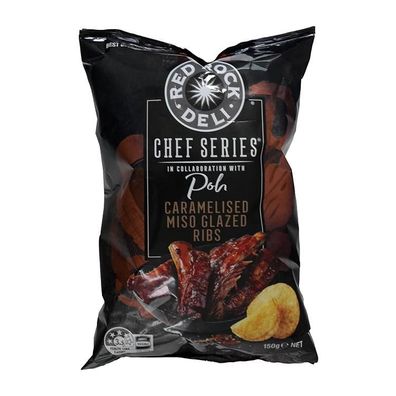 Red Rock Caramelised Miso Glazed Ribs Chips 150 g