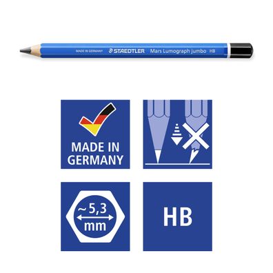 STAEDTLER® 100J-HB Bleistift Mars Lumo j. HB 100% PEFC