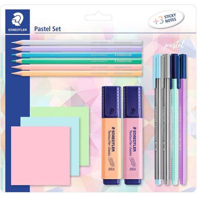 STAEDTLER® 61 SBK2 PA Pastell Set Blisterkarte 100% PEFC