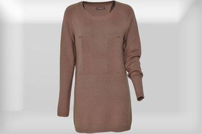Pullover Kaschmirpullover Hemisphere H-Motiv rosenholz