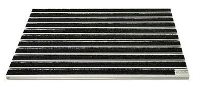 Fußmatte Eingangsmatte Aluprofil Rips 99x49cm 17mm robust UV-beständig