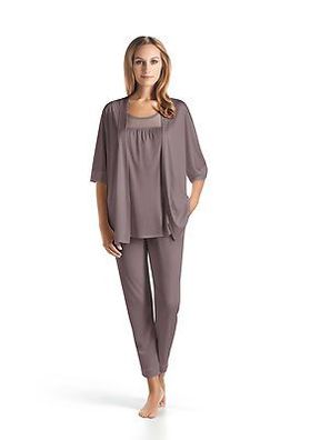 HANRO Lounge Jacke Venezia- Micro Modal Seide- Fb sparrow- Gr XS- L