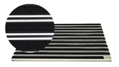 Aluprofilmatte Gummi Außen rutschsicher langlebig UV-bestaendig wetterfest